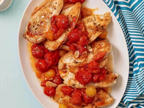 Poulet aux tomates cerises au cookeo