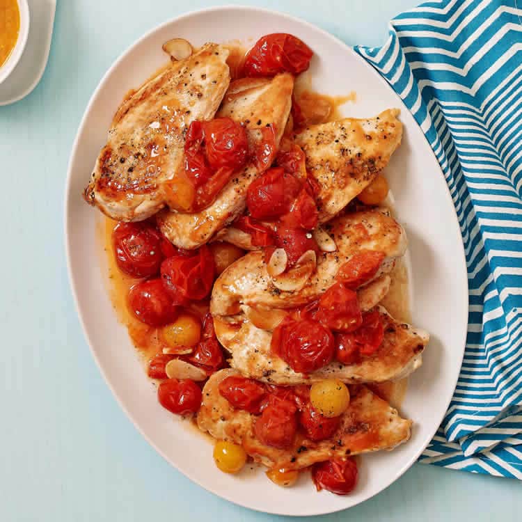 Poulet aux tomates cerises au cookeo