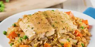 Saumon au riz et légumes au thermomix