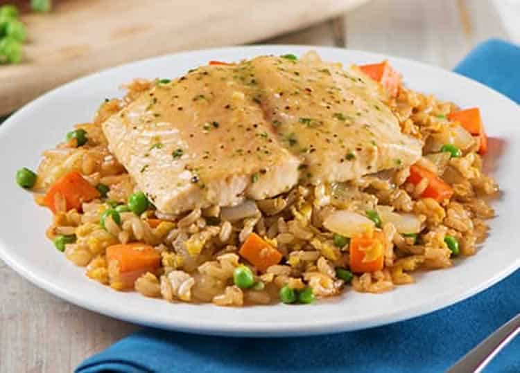 Saumon au riz et légumes au thermomix