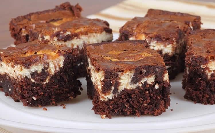 Brownie chocolat et fromage à la crème