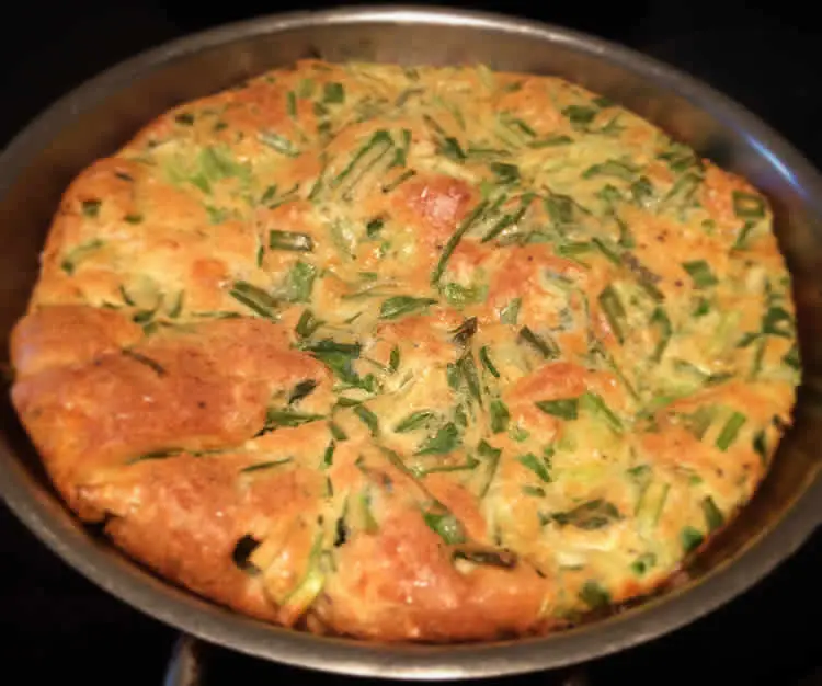 Clafoutis aux poireaux et asperges