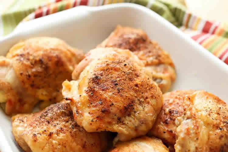 Cuisses de poulet au four
