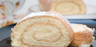 Génoise fourrée à la crème au thermomix