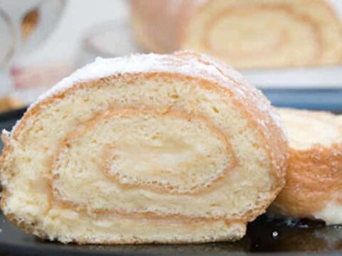 Génoise fourrée à la crème au thermomix