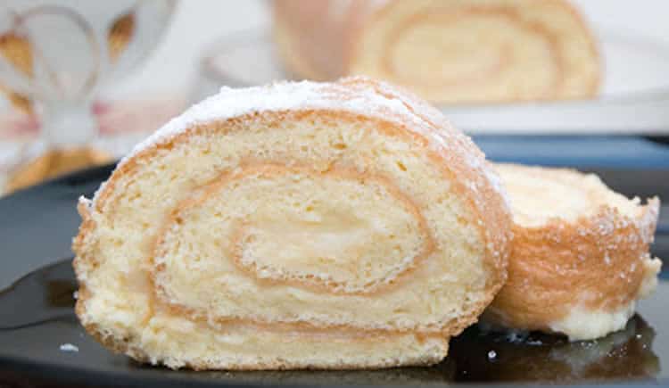 Génoise fourrée à la crème au thermomix