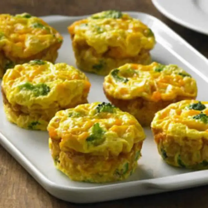 Mini quiches aux légumes sans pâte