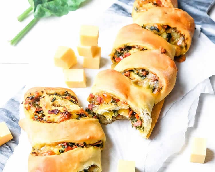 Pain farci aux légumes au thermomix