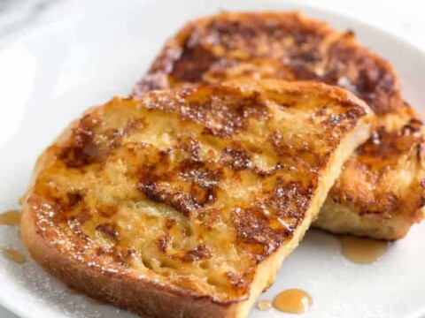 Pain perdu grillé