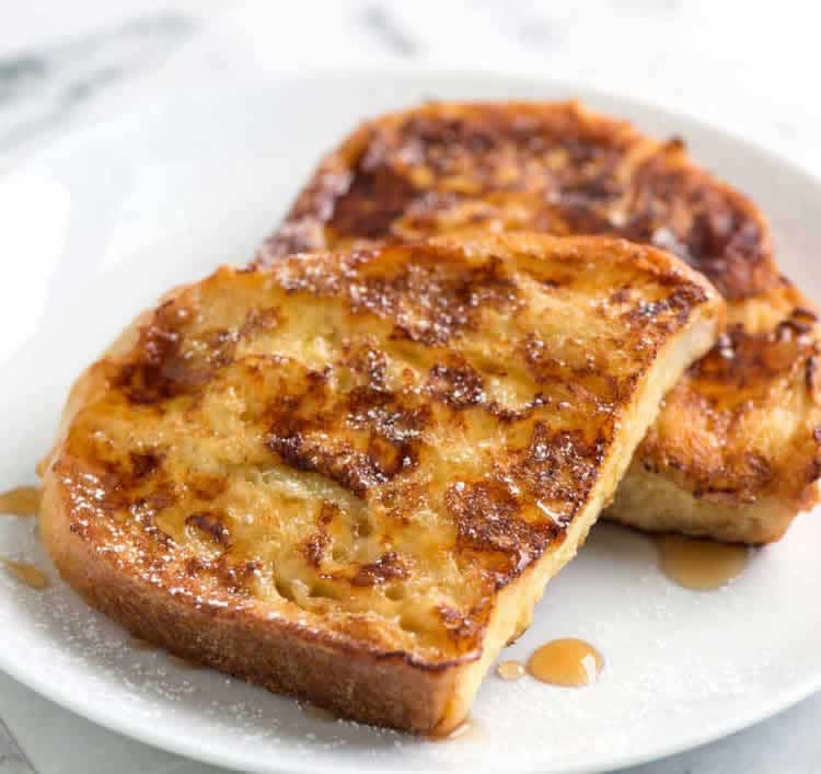 Pain perdu grillé