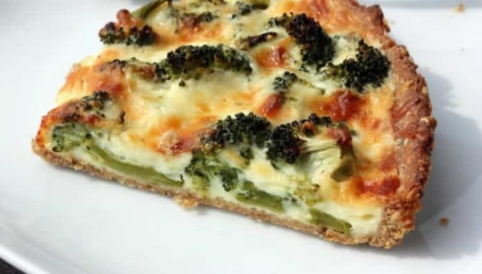 Quiche brocoli à la crème fraîche