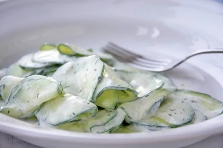 Salade concombre au thermomix