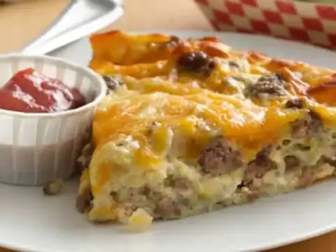 Tarte au cheeseburger