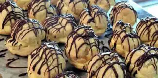 Choux à la crème pâtissière et chocolat