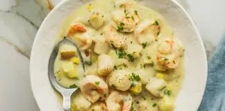 Crevettes et cabillaud au maïs au cookeo