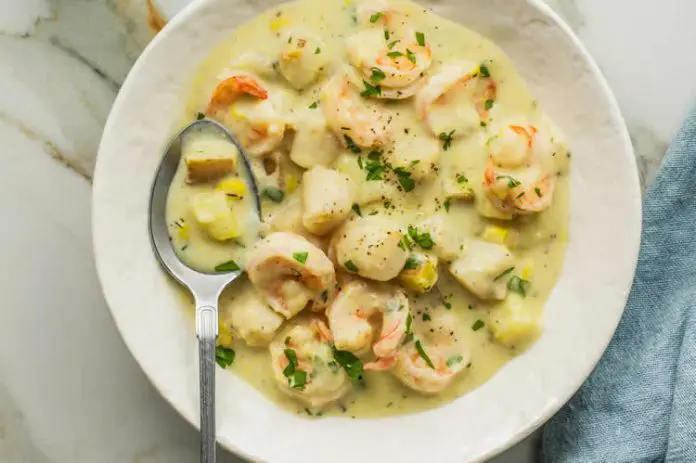 Crevettes et cabillaud au maïs au cookeo