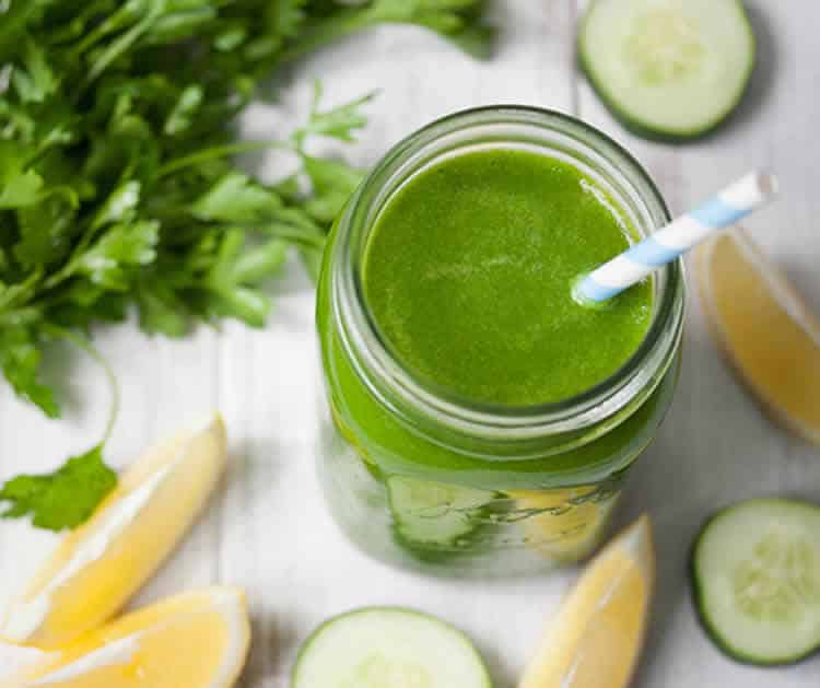 Jus detox vert au thermomix