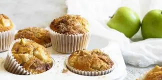Muffins aux pommes et raisins secs