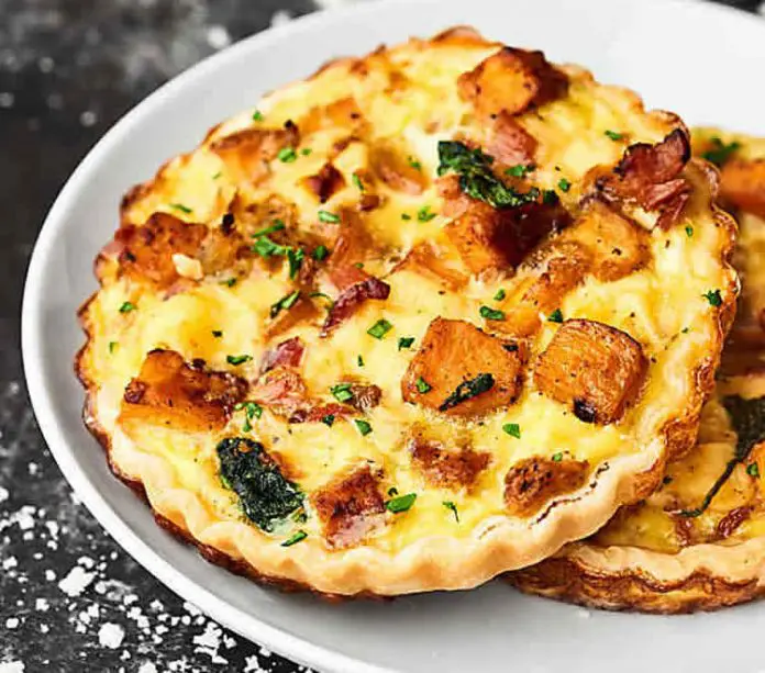 Tartelette au bacon et fromage