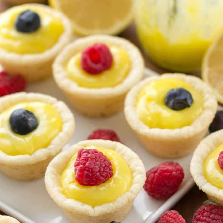 Tartelette au lemon curd