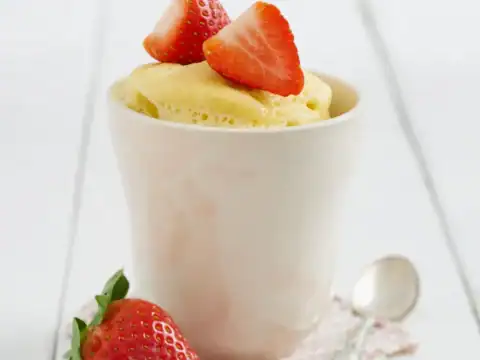 mug cake à la vanille