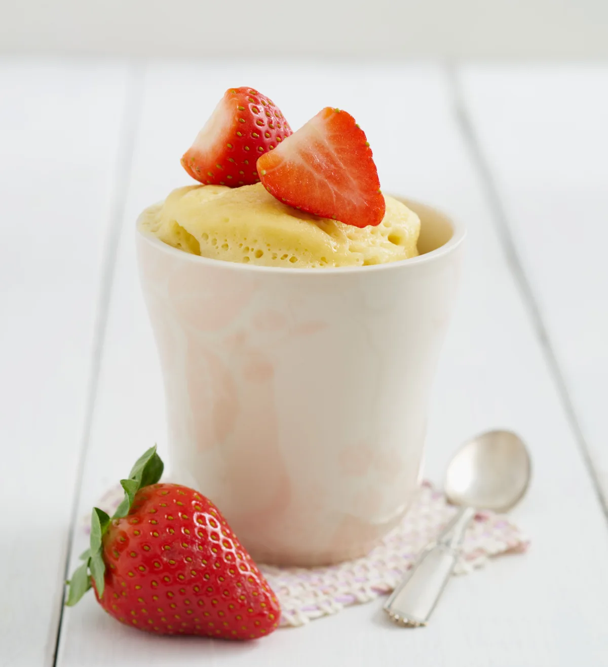 mug cake à la vanille