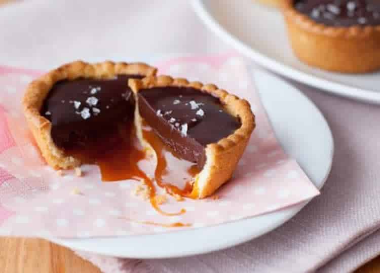 Mini tartelettes chocolat et caramel