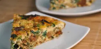 Quiche au chorizo et épinards