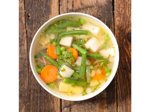 Soupe gourmande et faible en calories