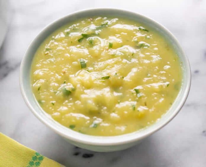Soupe pomme de terre et poireaux au thermomix