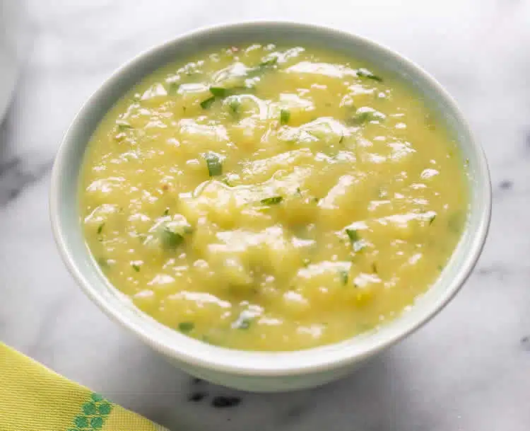 Soupe pomme de terre et poireaux au thermomix