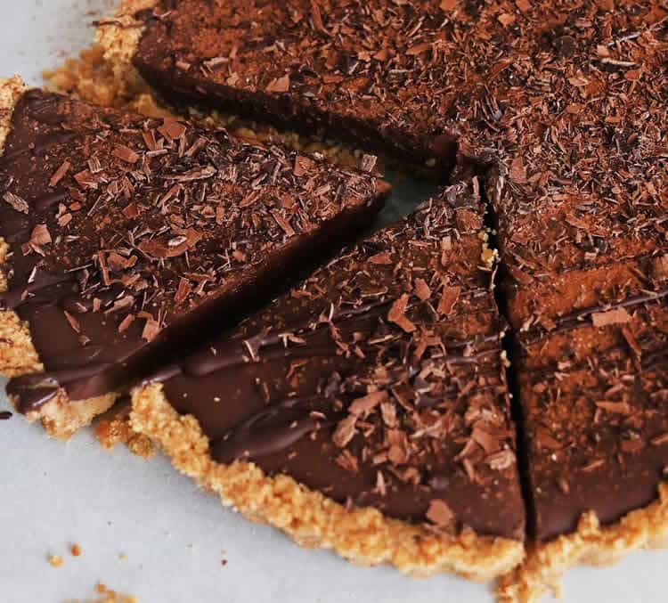 Tarte au chocolat et lait de coco
