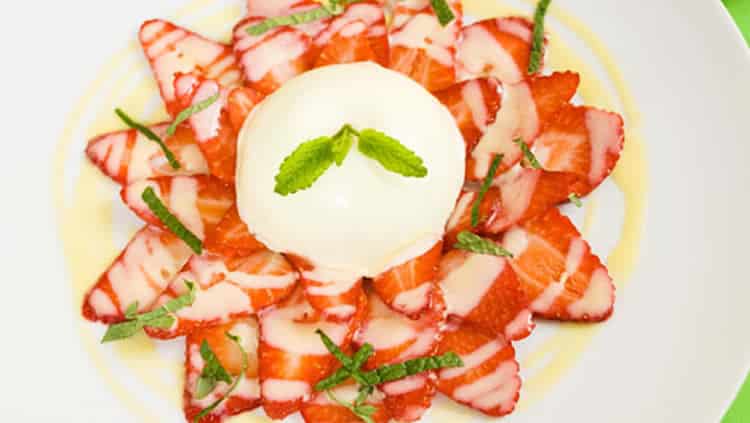 Carpaccio de fraises au thermomix