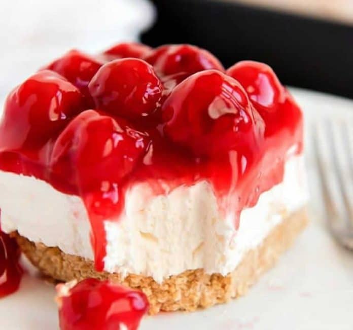 Cheesecake cerises sans cuisson