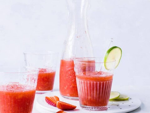 Cocktail margarita de fraise au thermomix