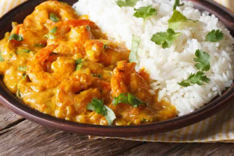 Crevettes au lait de coco au thermomix