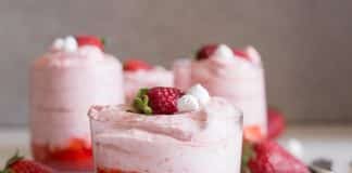 Dessert mousse aux fraises au thermomix