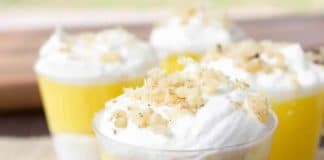 Dessert à la crème au citron