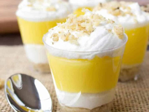 Dessert à la crème au citron