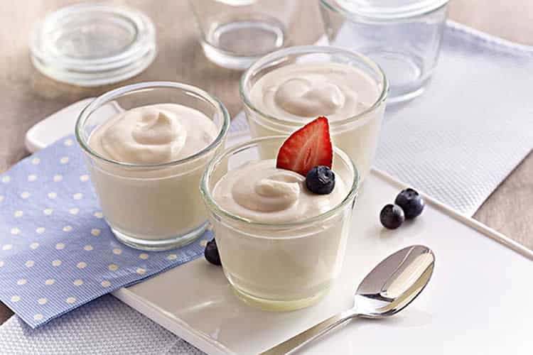 Mousse au chocolat blanc