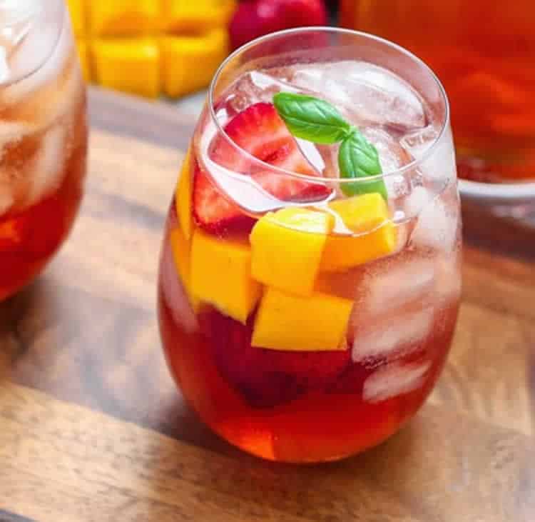 Sangria au thé glacé