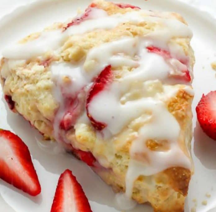 Scones aux fraises