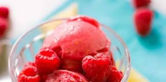 Sorbet framboises facile au thermomix