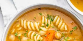 Soupe de légumes aux pâtes