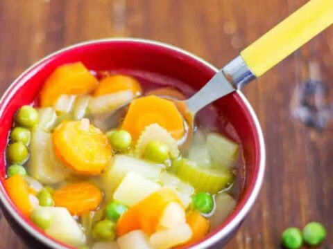 Soupe light riche en vitamine