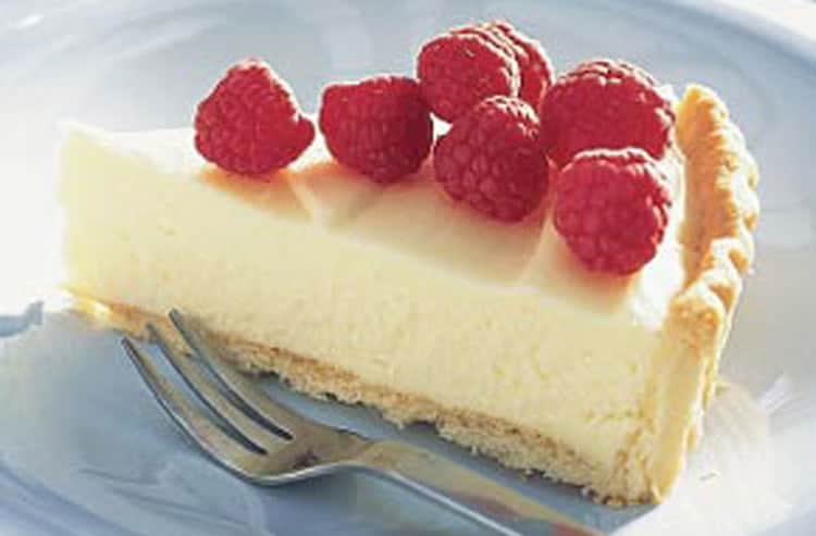 Tarte au chocolat blanc et framboises