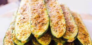 Apéro courgettes grillées au parmesan