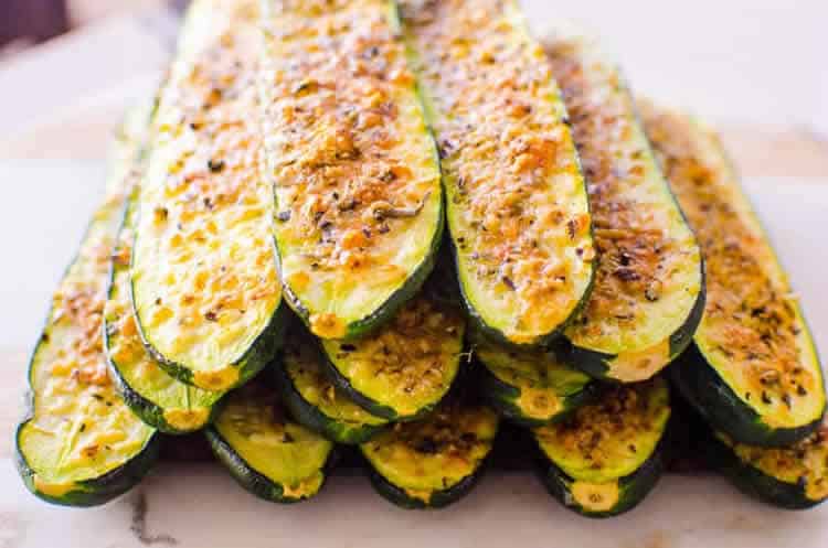 Apéro courgettes grillées au parmesan