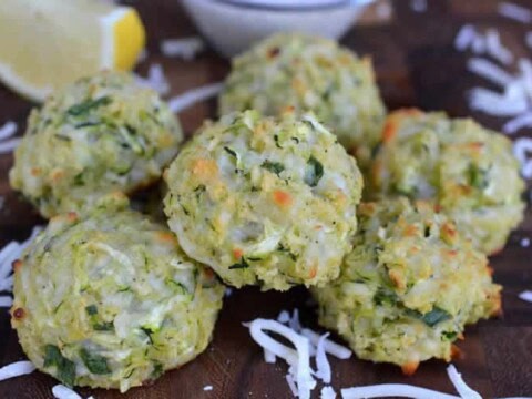 Boulettes de courgettes au mozzarella