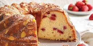 Cake amandes et fraises